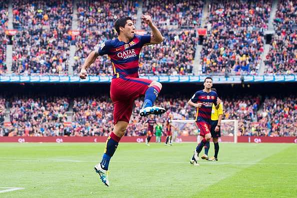 Barcelona’s Luis Suarez beats Cristiano Ronaldo and Gonzalo Higuain to Golden Shoe