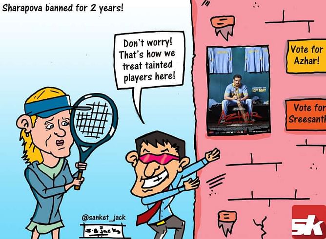 Comic: Maria Sharapova banned for 2 years!