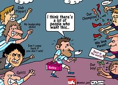 Comic: Lionel Messi - Loved by Barcelona fans, hated by the people of Argentina!
