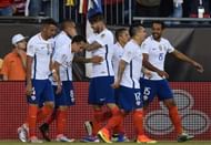 Chile football team celebrates