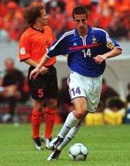 Johan Micoud in action for France