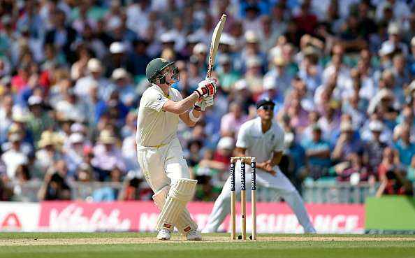 Steven Smith in action against England