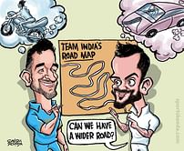 Comic: Dhoni-Virat draw Team India's road map