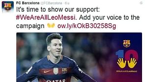 Barcelona’s #WeAreAllLeoMessi campaign is a disgrace to society