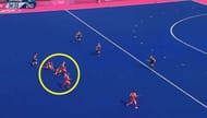 GB forward does not make the best of the golden opportunity to generate a counter attack. She has been tackled in the Play making space of the ROQ