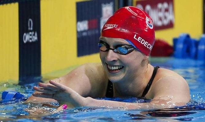 Distance queen Ledecky rules over 800 free heats