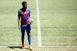Patient Umtiti hungry to learn at new club Barcelona