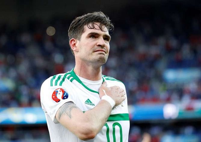 Norwich striker Lafferty charged with betting offence