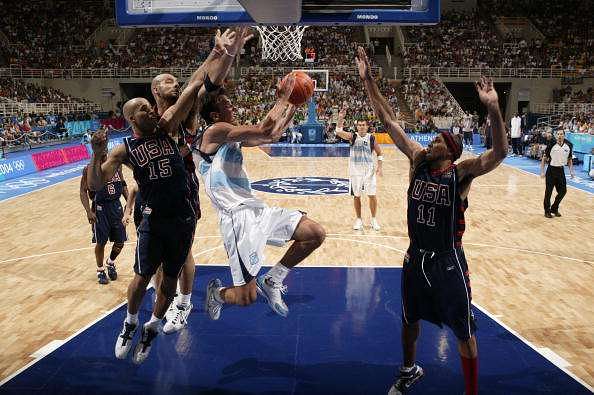 Argentina USA basketball 2004 Olympics