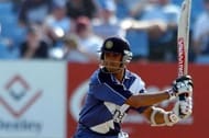 Dravid in action during his stint in Scotland (Image courtesy: Yahoo)