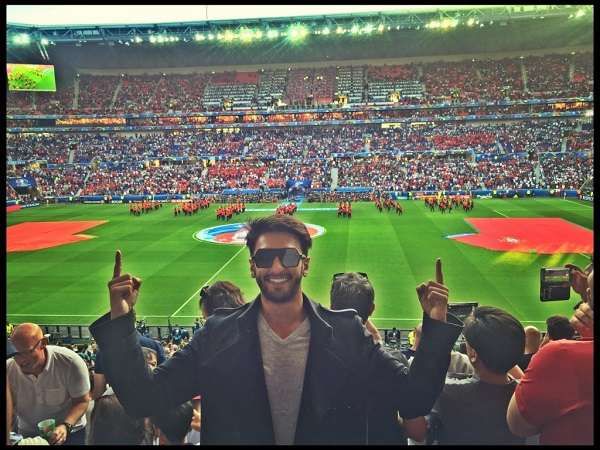 Ranveer Singh watches Portugal vs Wales after buying a ticket as his birthday gift