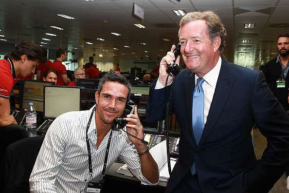 Kevin Pietersen plays for Piers Morgan&rsquo;s side