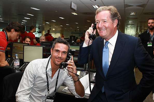 Kevin Pietersen plays for Piers Morgan’s side