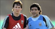 Lionel Messi Diego Maradona