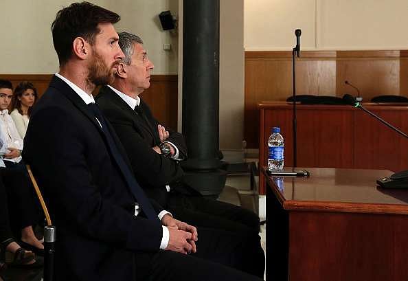 Lionel Messi during his tax fraud trial