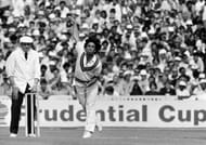 Abdul Qadir in action for Pakistan