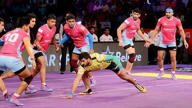 Pro Kabaddi 2016, Semi Final Live Score: Telugu Titans vs Jaipur Pink Panthers (FT: 24-34) Live Match Updates