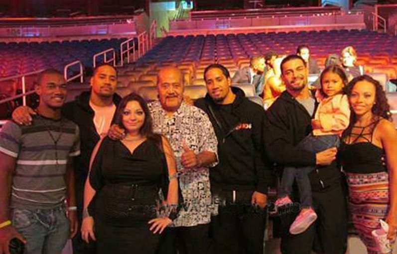 Roman Reigns with his family