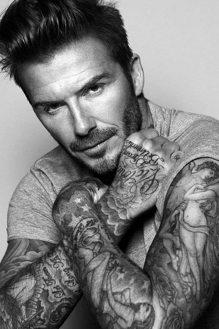 David Beckham Neck Tattoo