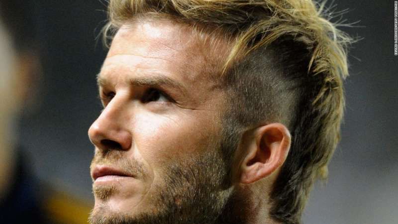 slicked back undercut david beckham