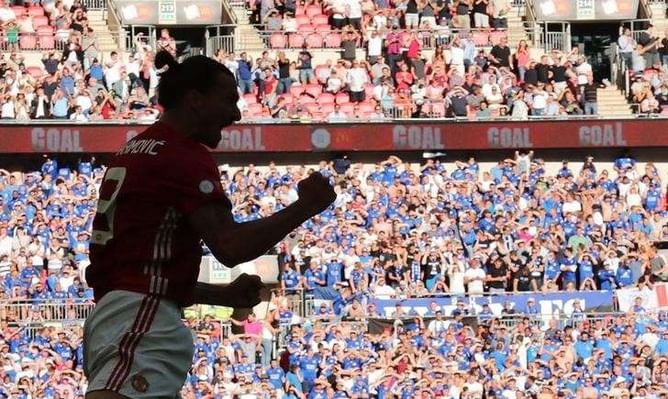 Ibrahimovic gives Mourinho first trophy at United