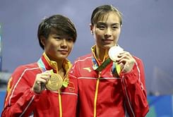 Wu Minxia makes Olympic history with diving gold
