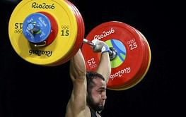 Kazakhstan's Rahimov wins gold with 77kg clean and jerk world record