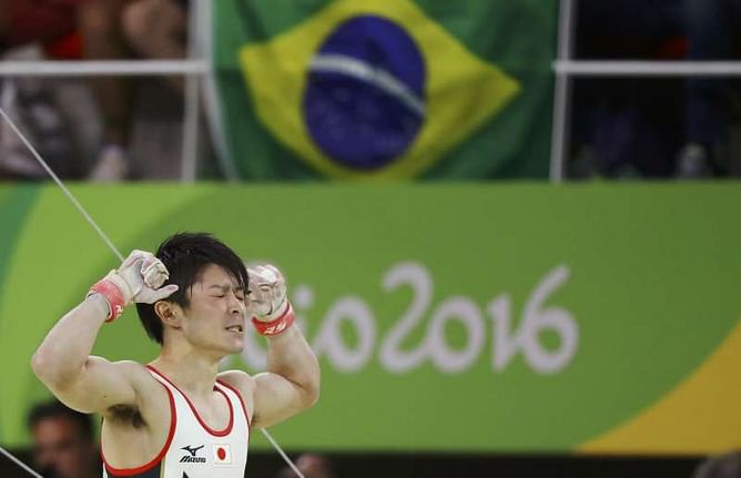Fresh off gold, Tokyo 2020 beckons for Uchimura
