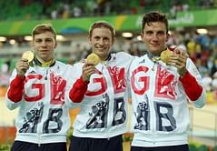 Cycling - Britain win gold in men's team sprint