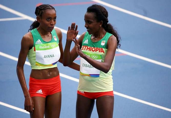 Athletics - Ethiopia's Ayana shatters world record to win 10,000m
