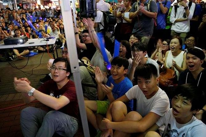 Hong Kong-China tensions erupt at screening of Olympic badminton clash