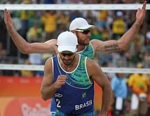 Beach volleyball: Brazil master wind to reach semis