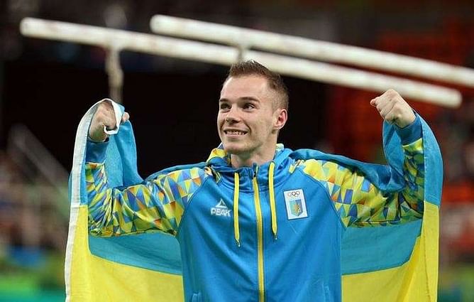 Ukraine's Verniaiev wins parallel bars gold at Rio