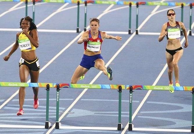 Athletics: Czech Hejnova finds hurdles form at right time