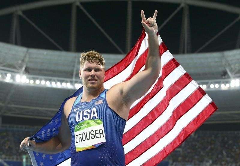 Athletics American Crouser Wins Shot Put Gold Breaks Olympic Record