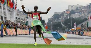 Kenya's Kipchoge wins men's marathon gold