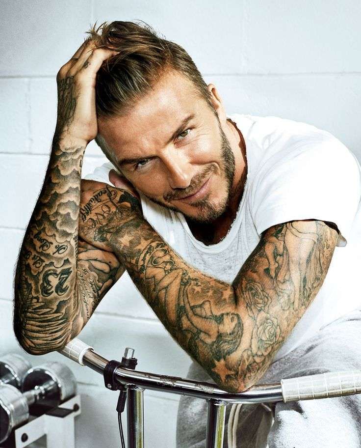 David Beckham Neck Tattoo