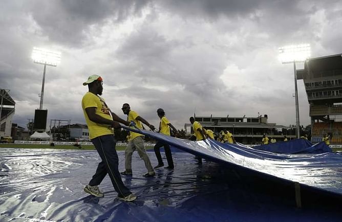 Tropical storm Earl threatens to derail India's charge to victory in 2nd Test
