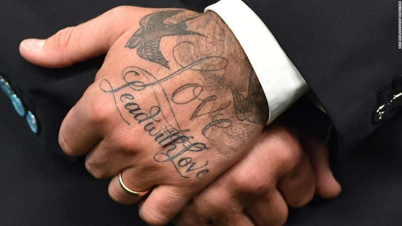 Page 7 - All of David Beckham's 51 tattoos and their meanings