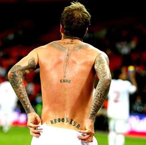 David Beckham Sports New 'Posh' Tattoo in Honor of Wife Victoria