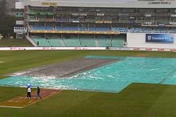 Wet outfield prevents play in Durban, embarrasses South Africa