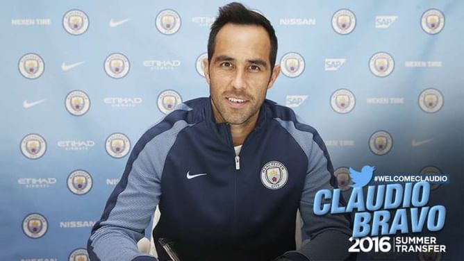 EPL 2016/17: Manchester City confirm they have signed Claudio Bravo from Barcelona