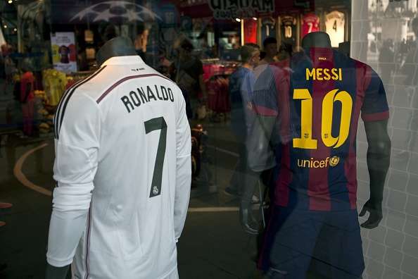 Cristiano Ronaldo Lionel Messi jersey 