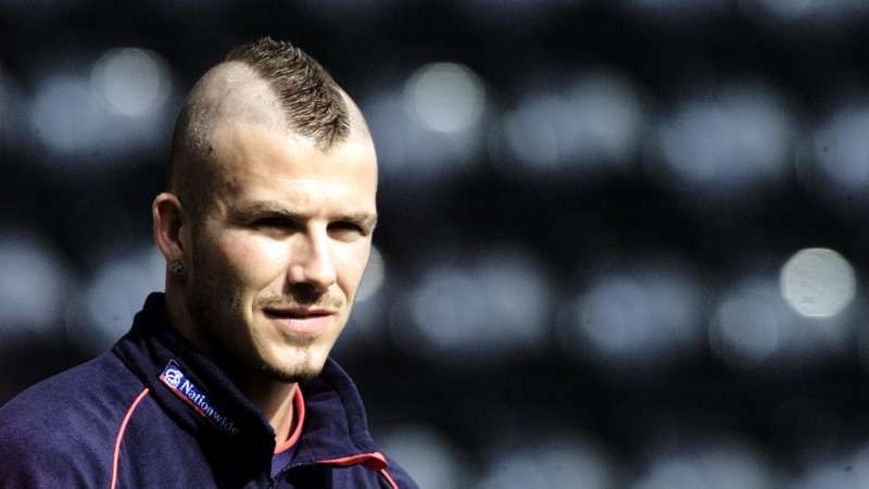 fade haircut david beckham