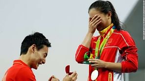 Rio Olympics 2016: Chinese duo get engaged after podium finish