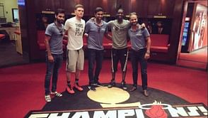 India vs West Indies 2016: Indian cricketers meet Miami Heat's players