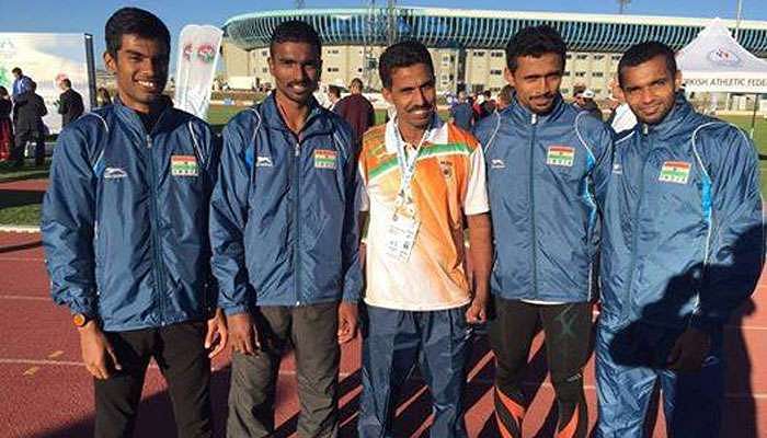 Indian 4x400 Men's relay team clock fastest timing of 2016 in training