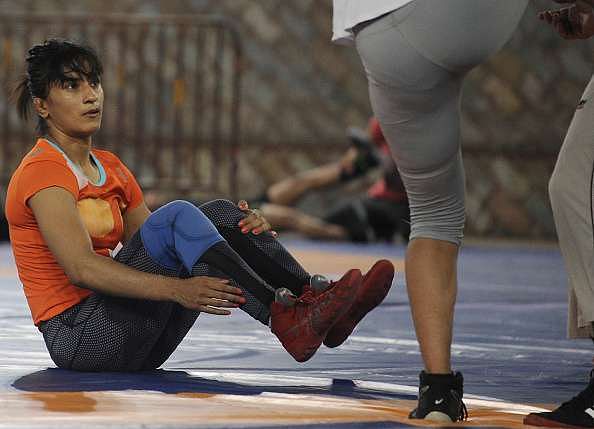 Vinesh Phogat picked up a nasty injury