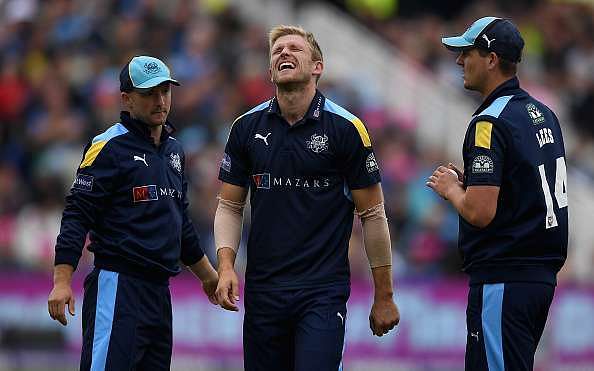 David Willey ruled out of ODI series against Pakistan with hand injury