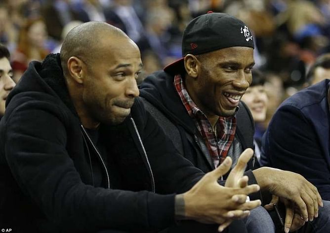 Former Chelsea winger Florent Malouda compares Thierry Henry and Didier Drogba